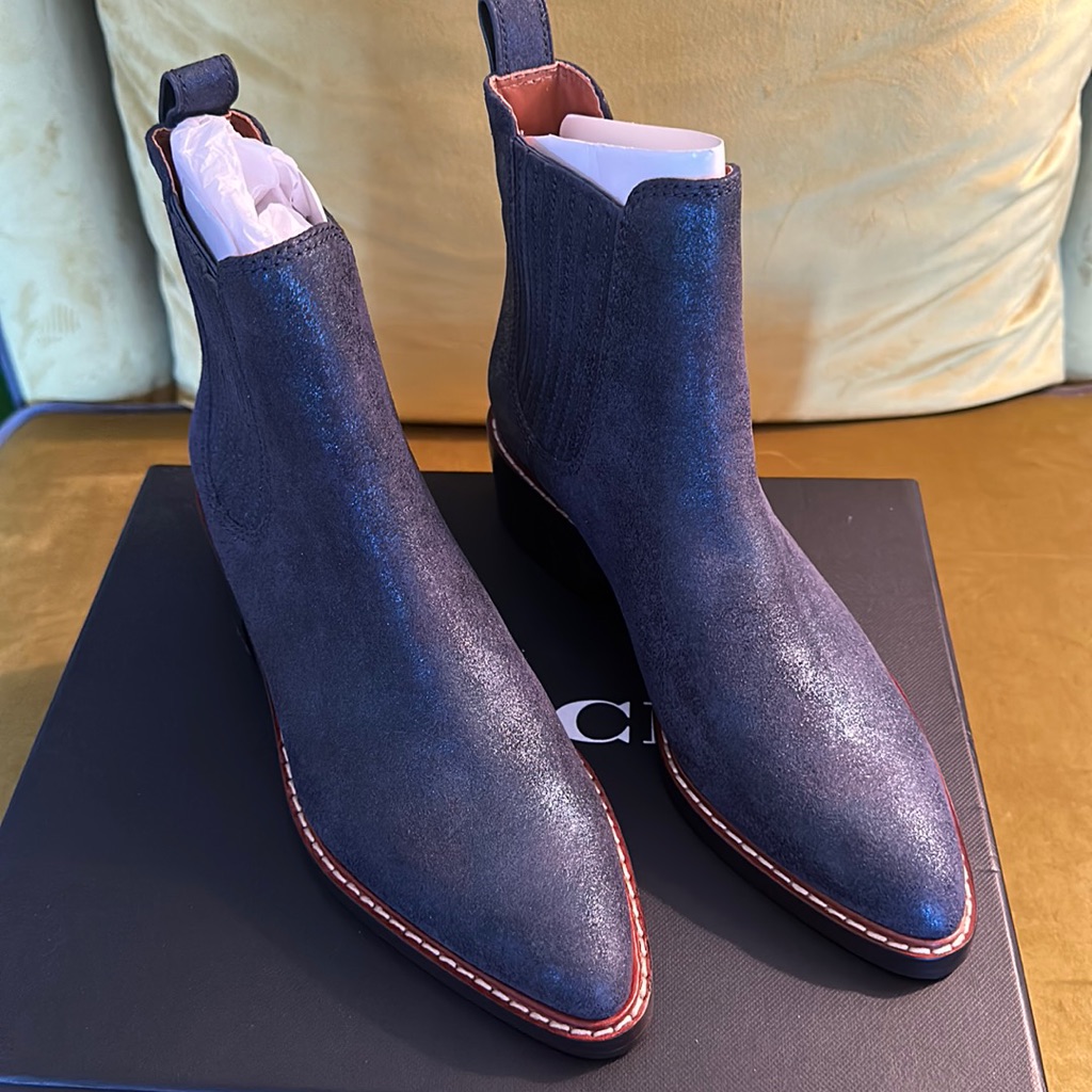 Coach Blue Bootie